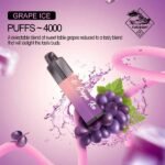 Tugboat Mega Flow Grape Ice 4000 Puffs