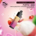 Tugboat Mega Strawberry Lychee 4000 puffs