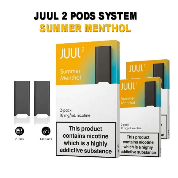 JUUL2 Summer Menthol Pods System 18mg